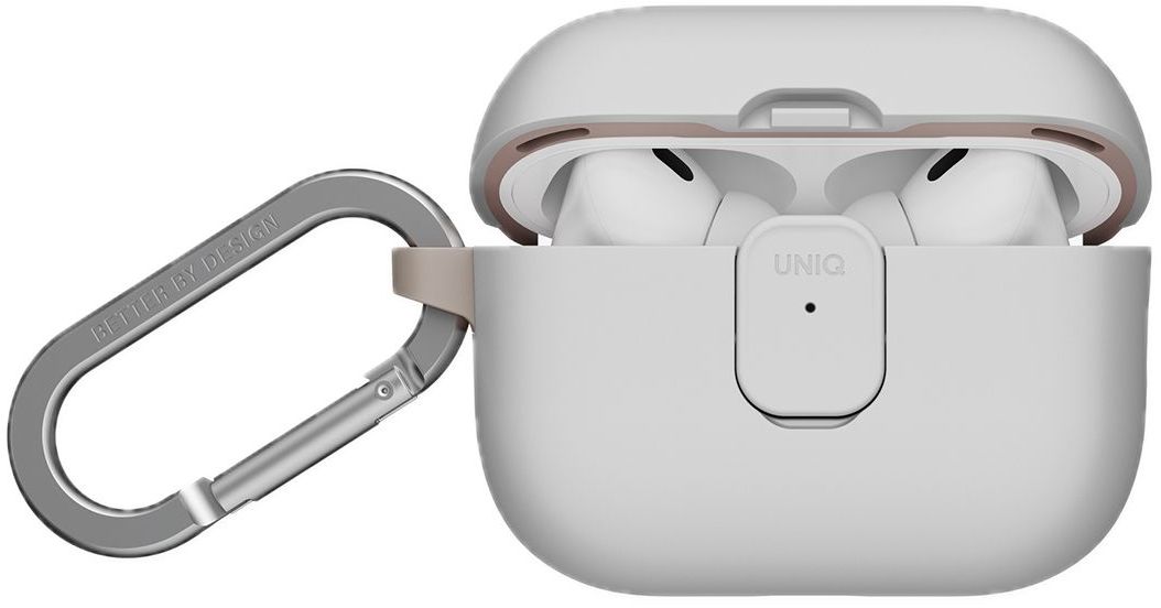 Чехол Uniq для Airpods Pro 3 CLYDE Lock case Mist Grey/Khaki, Светло-серый