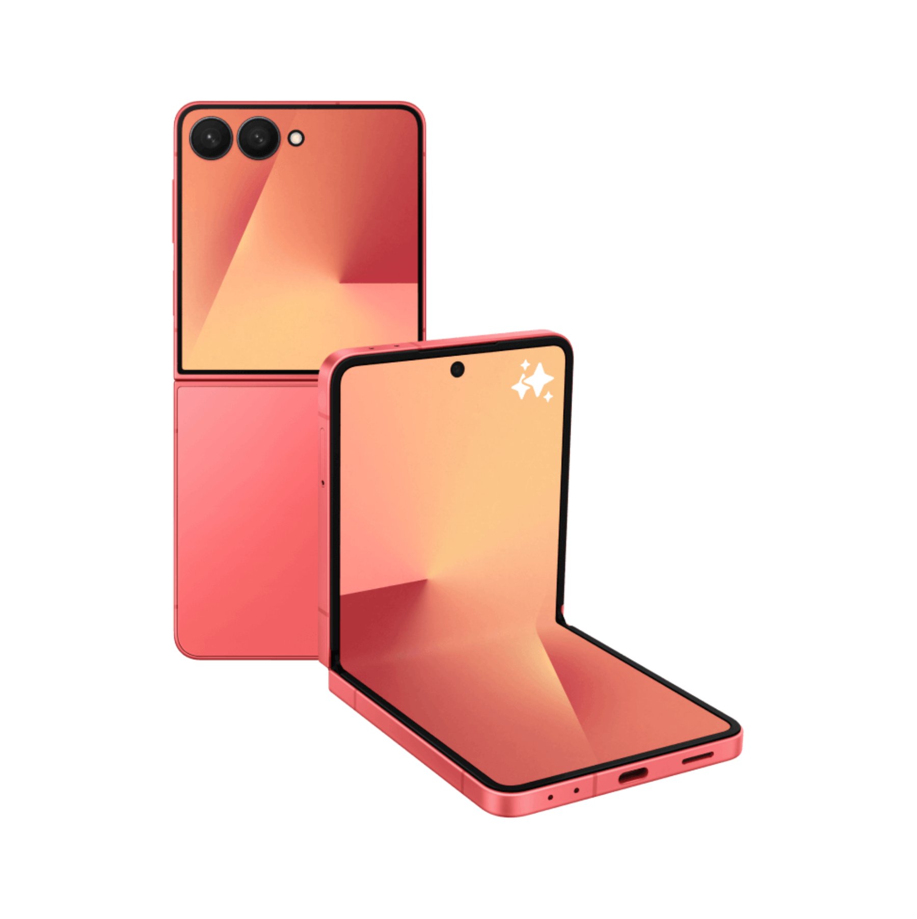 Samsung Galaxy Z Flip7 12/256Гб, Коралловый красный