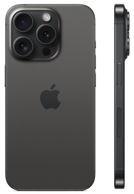 iPhone 15 Pro 256Гб (1 sim + eSIM / 82% / Без коробки) Черный титан - Б/У ★★★☆☆