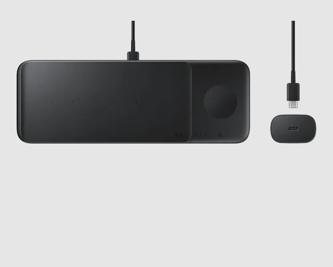 Беспроводное зарядное устройство Samsung Wireless Charger Trio EP-P6300, черный