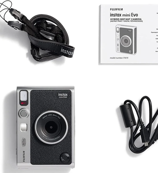 Фотоаппарат моментальной печати Fujifilm Instax Mini Evo, Черный в 