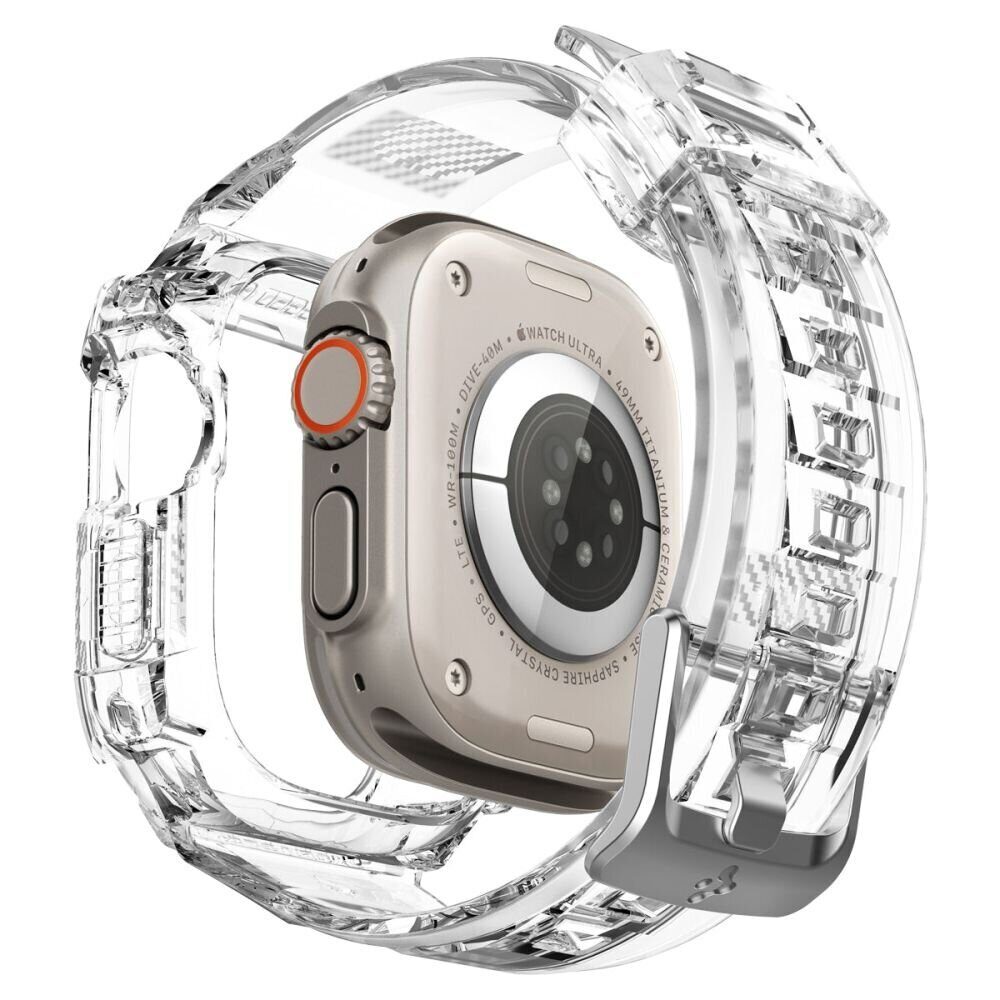 Ремешок+защитный чехол SPIGEN RUGGED ARMOR ”PRO” для Apple Watch Ultra 1 / 2 (49 мм), Прозрачный