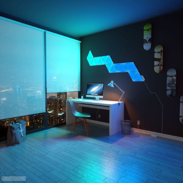 Комплект умных ламп Nanoleaf Aurora Smarter Kit 9 Panels, Белый