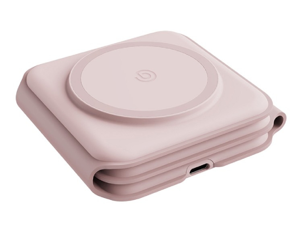 Беспроводное зарядное устройство Bazic GoMag Trio PLUS magnetic wireless foldable 15W Pink